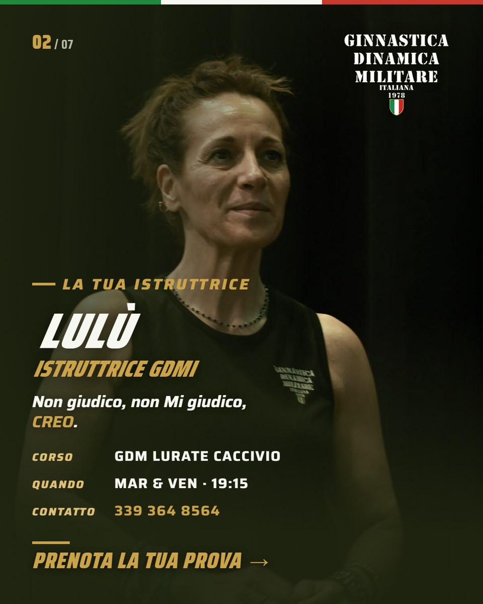 Lulù, istruttrice GDMI a Lurate Caccivio